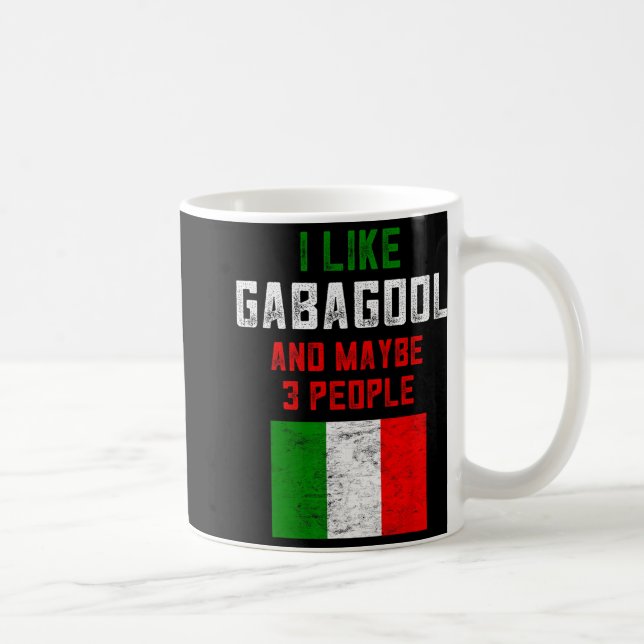 Gabagool Shirt Men New Jersey Meat Lover Italian C Kaffeetasse (Rechts)