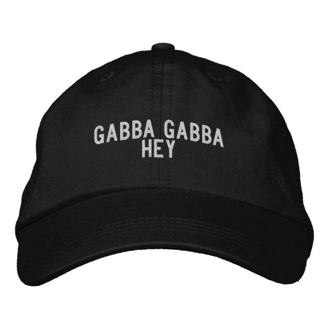 Gabba gabba hey bestickte kappe (Vorderseite)