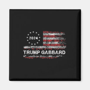Gabbard 2024 US-Flagge Trump 24 Konservative Wahl Magnet