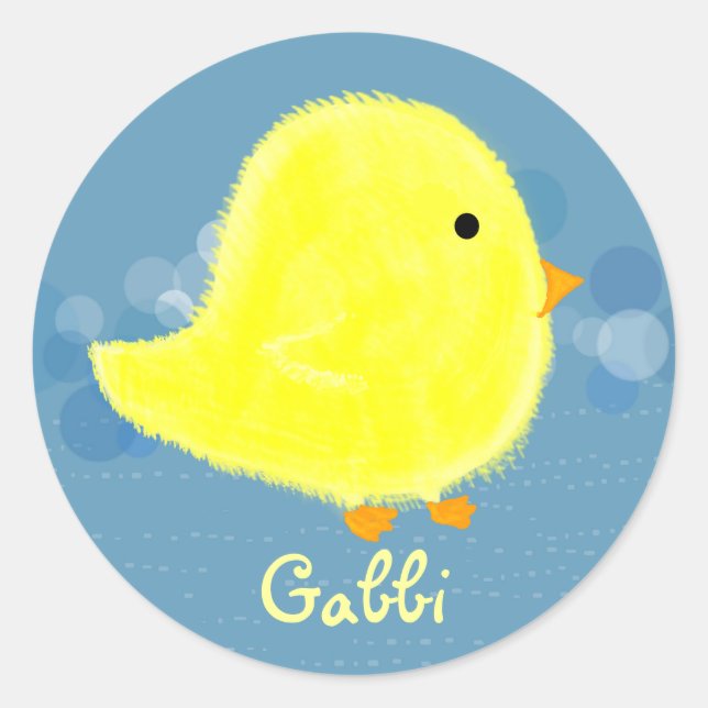 Gabbi Niedlich Baby Chick Sticker (Vorderseite)