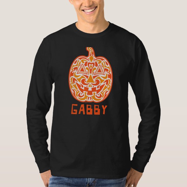 Gabby Halloween Sugar Skull T-Shirt (Vorderseite)