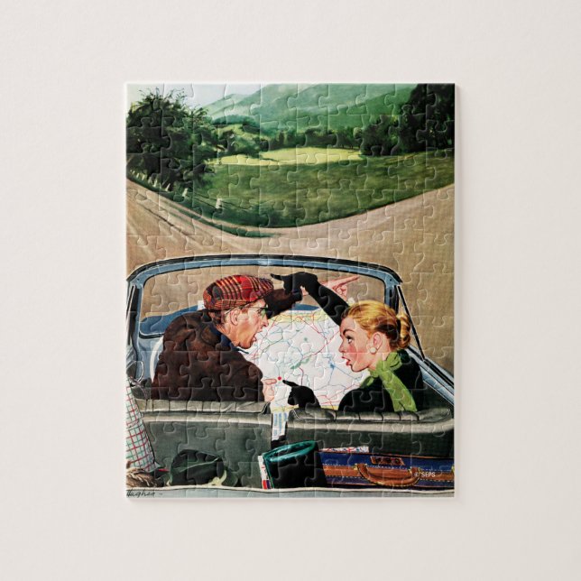 Gabel auf der Straße Puzzle (Vertikal)