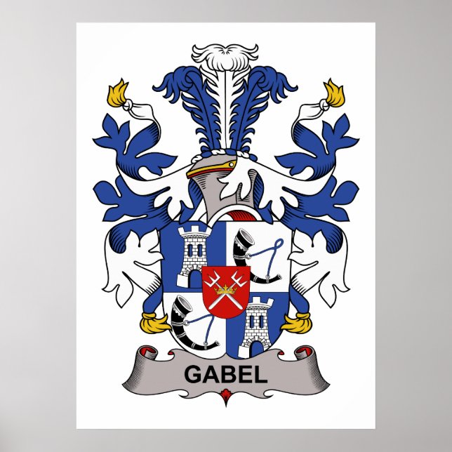 Gabel Familienwappen Poster (Vorne)