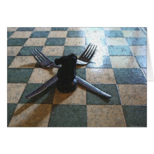 Gabel in der Straße