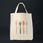 Gabel und Spoon Tote Bag Tragetasche<br><div class="desc">Design und Illustration von Katherine Elliott. // www.RiveGaucheCraft.com</div>