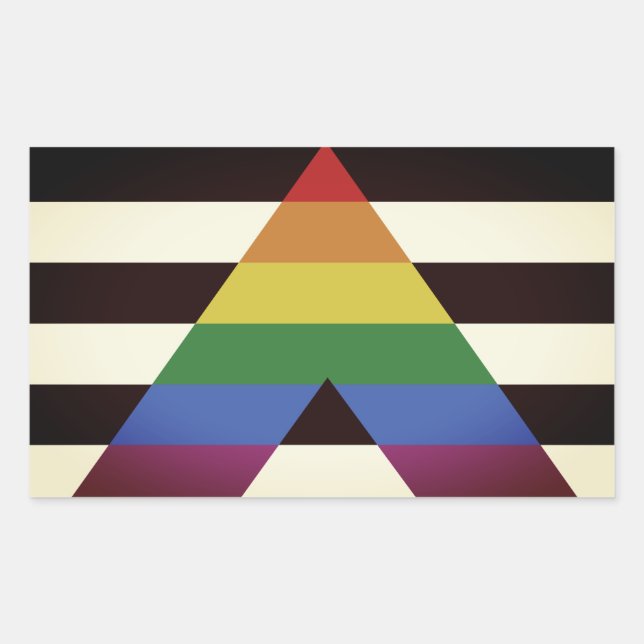Gabelflagge Rechteckiger Aufkleber (Vorderseite)