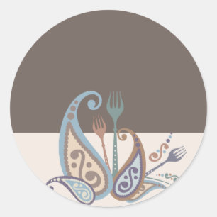 Gabelgabeln aus meinem Kochgeschenkaufkleber Runder Aufkleber