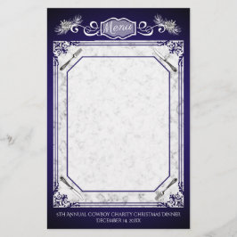 Gabelkiefernkonen Weihnachtsfeiertagskarte Schreib Briefpapier