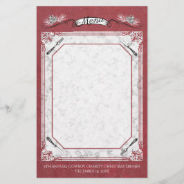 Gabelkiefernkonen Weihnachtsfeiertagskarte Schreib Briefpapier