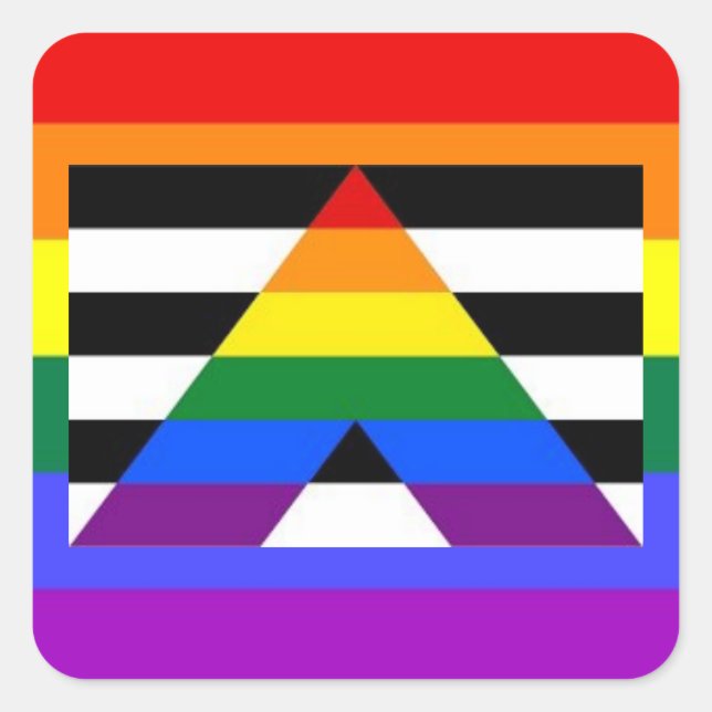 Gabelkleber Quadratischer Aufkleber (Vorderseite)