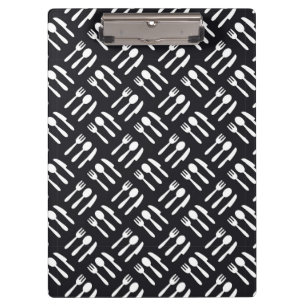 Gabellöffel-Messermuster Klemmbrett