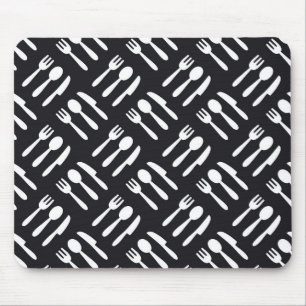 Gabellöffel-Messermuster Mousepad
