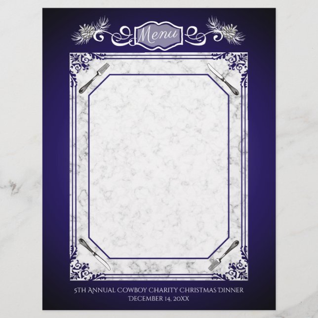 Gabelmesser Kiefer Weihnachtsmenu Kopfsalat (Vorderseite)