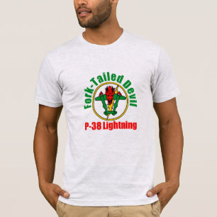 Gabelschwanz-Teufel P-38 BlitzLogo-T - Shirt