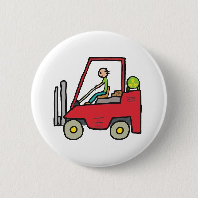 Gabelstapler Button (Vorderseite)