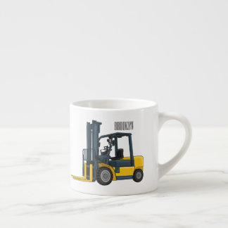 Gabelstapler-Cartoon Espressotasse