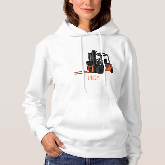 Gabelstapler-Cartoon Hoodie (Vorderseite)