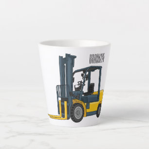 Gabelstapler-Cartoon Milchtasse