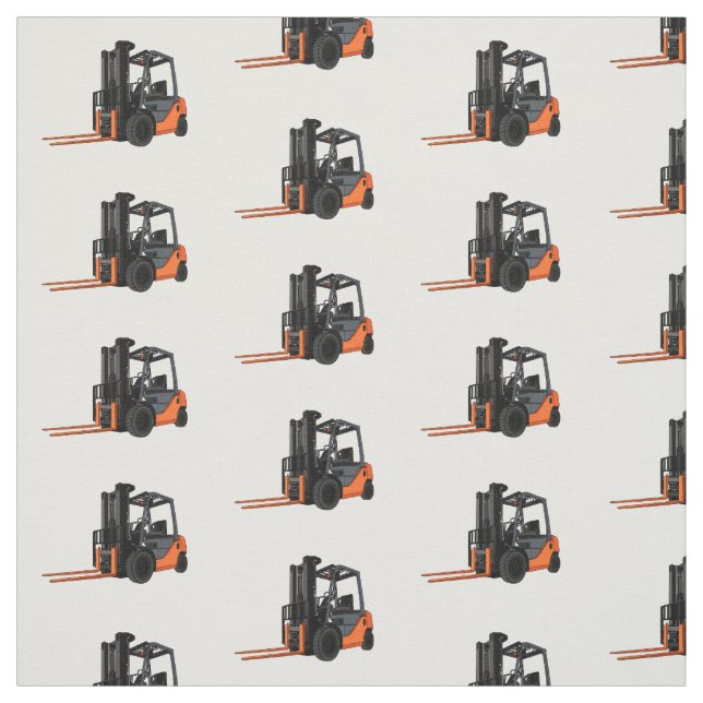 Gabelstapler-Cartoon Stoff (Muster)