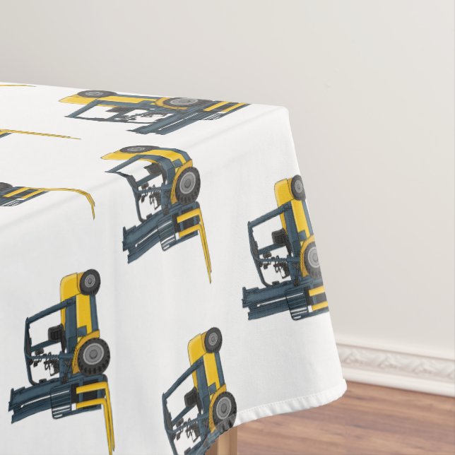Gabelstapler-Cartoon Tischdecke (Beispiel)