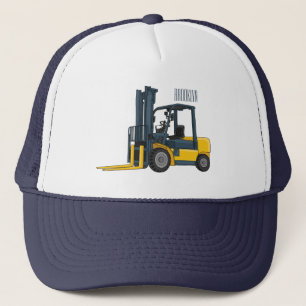 Gabelstapler-Cartoon Truckerkappe