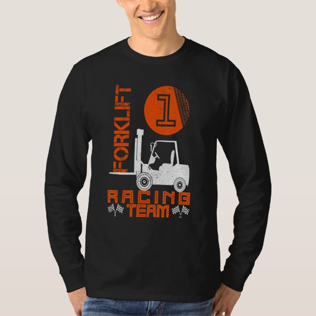Gabelstapler-Gabelstapler-Gabelstapler-Gabelstaple T-Shirt (Vorderseite)