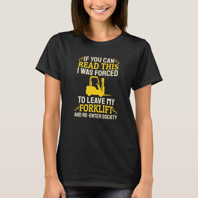 Gabelstapler-Hubstapler-Gabelstapler T-Shirt (Vorderseite)