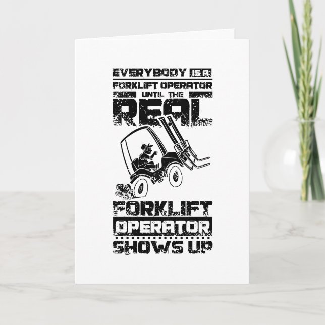 Gabelstapler Karte (Vorderseite)