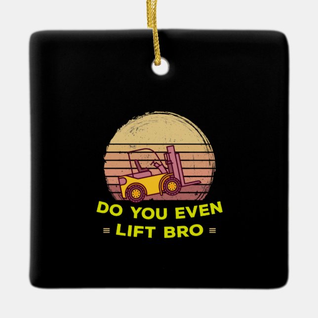 Gabelstapler Keramikornament (Vorderseite)