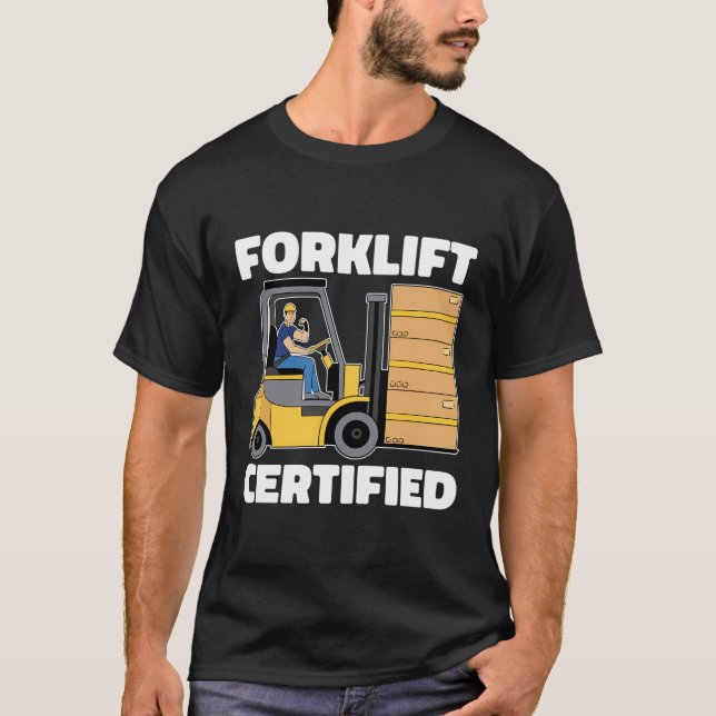Gabelstapler — Lagerlogistik-Stapler T-Shirt (Vorderseite)