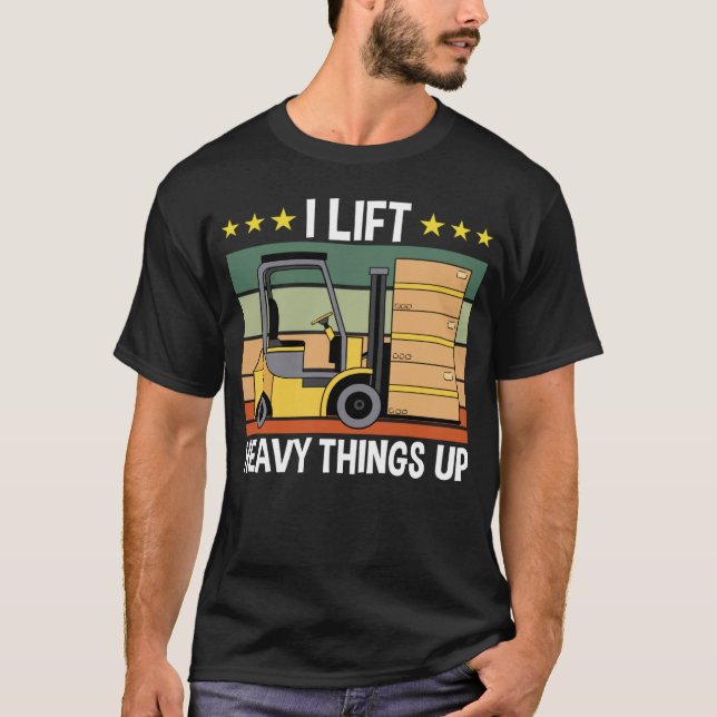 Gabelstapler-Lagerstapler-Hubstapler T-Shirt (Vorderseite)