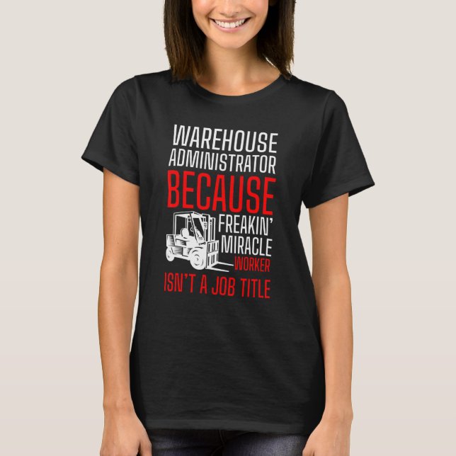 Gabelstapler-Logistiker-Lager T-Shirt (Vorderseite)