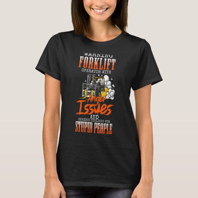Gabelstapler-Logistiker-Lager T-Shirt (Vorderseite)