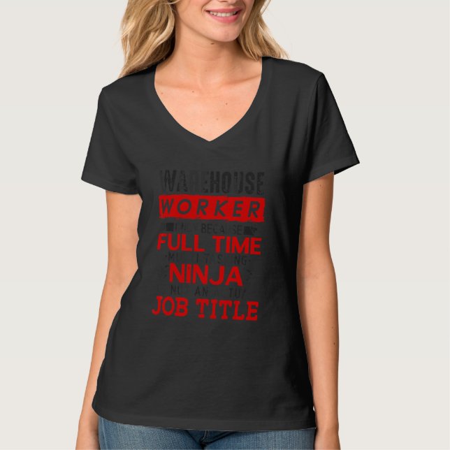 Gabelstapler-Logistiker-Lager T-Shirt (Vorderseite)