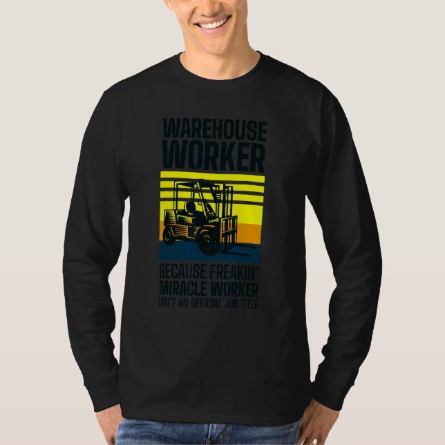 Gabelstapler-Logistiker-Lager T-Shirt (Vorderseite)