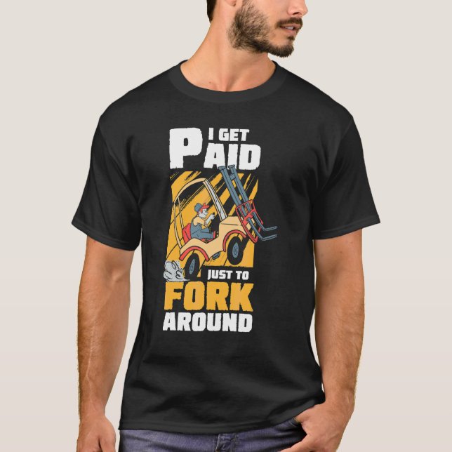 Gabelstapler-Logistiker-Lager T-Shirt (Vorderseite)