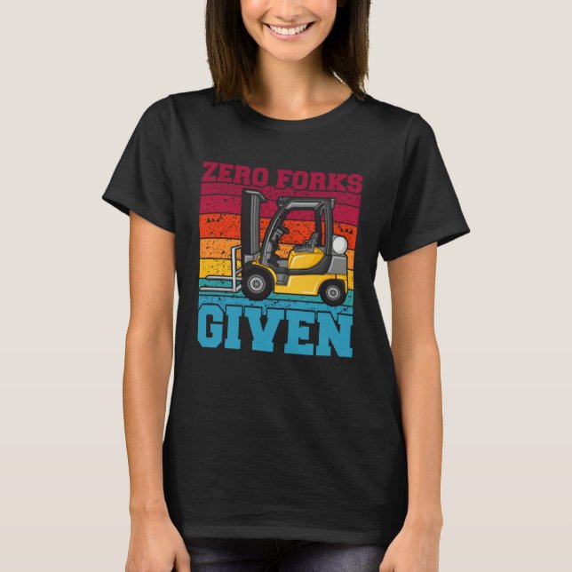 Gabelstapler ohne Gabel Lagerlogistik T-Shirt (Vorderseite)