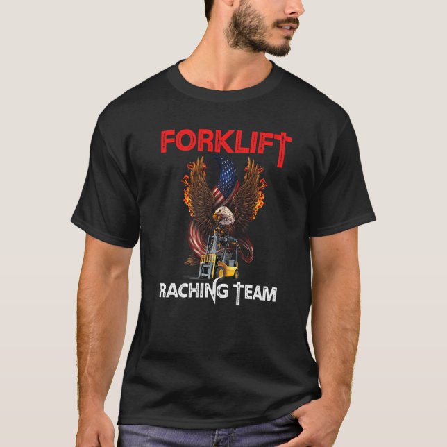 Gabelstapler-Racing-Team  Gabelstaplerfahrer präse T-Shirt (Vorderseite)