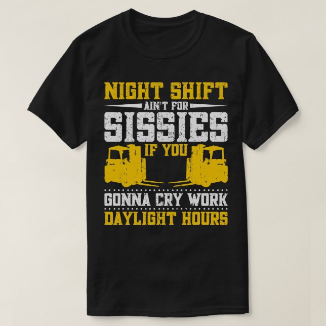 Gabelstapler-Treiber für den Stapler T-Shirt (Design vorne)