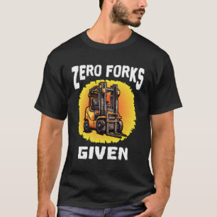 Gabelstapler-zertifizierte Gabelstapler mit Gabels T-Shirt