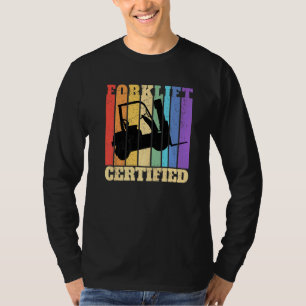 Gabelstapler Zertifizierter Lager Gabelstaplerfahr T-Shirt