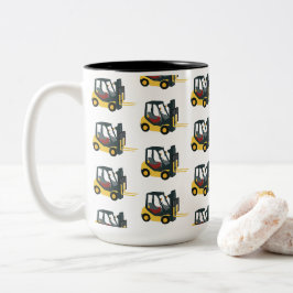 Gabelstapler Zweifarbige Tasse