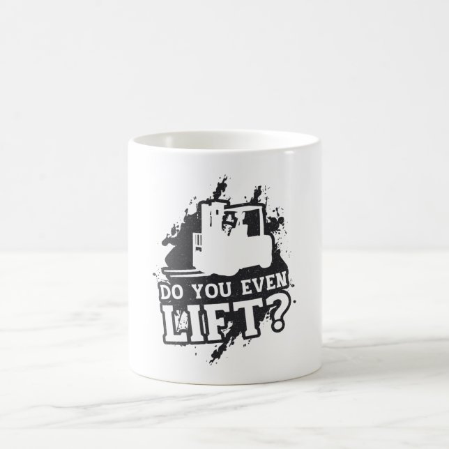 Gabelstaplerbetreiber heben sogar Gabelstaplergesc Kaffeetasse (Mittel)