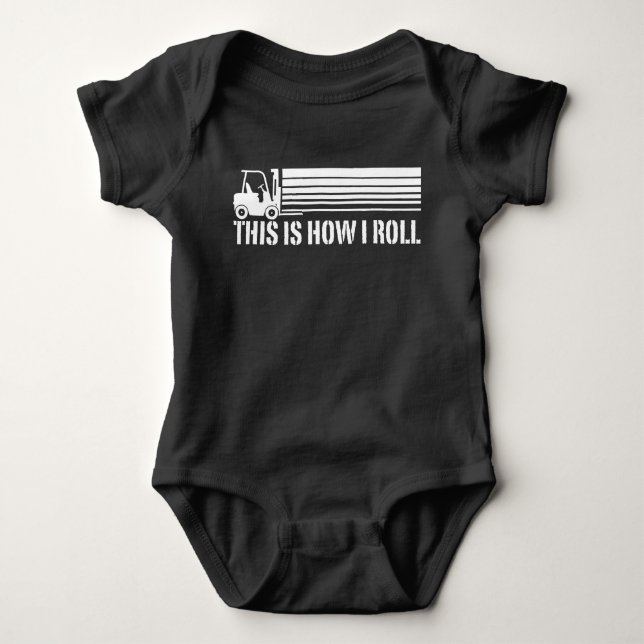 Gabelstaplerbetreiber So nehme ich Baby Bodysuit Strampler (Vorderseite)