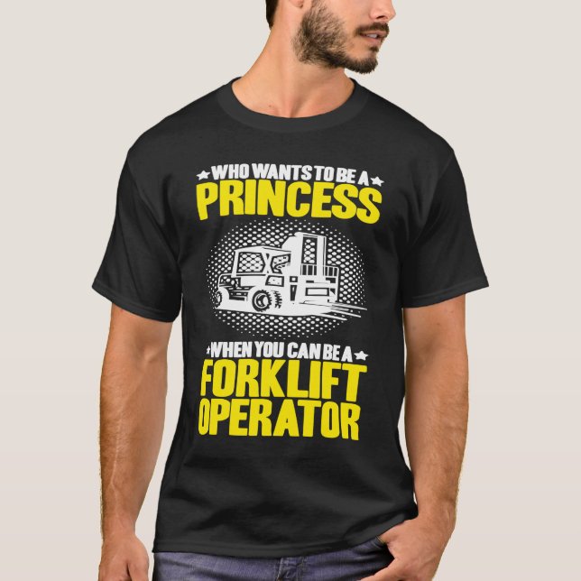Gabelstaplerfahrer, der als Gabelstapler Will T-Shirt (Vorderseite)
