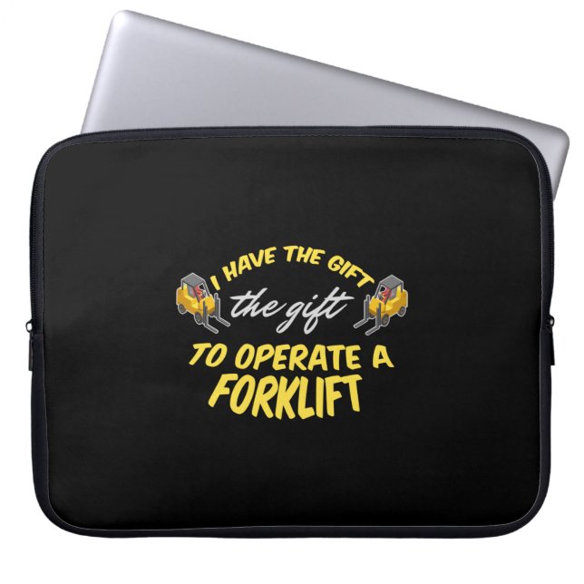 Gabelstaplergeschenk Laptopschutzhülle (Vorderseite)