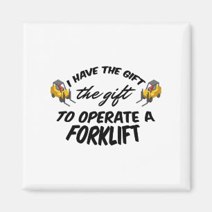 Gabelstaplergeschenk Magnet