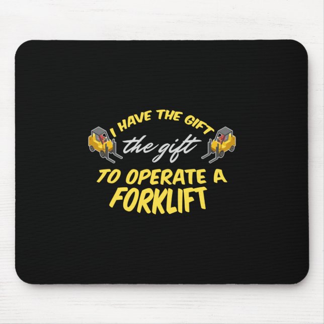 Gabelstaplergeschenk Mousepad (Vorne)