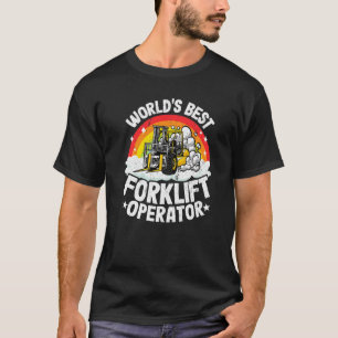 Gabelstaplerläufer-Rainbow-Welten-Bester Gabelstap T-Shirt