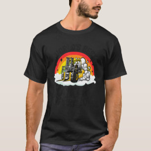 Gabelstaplerläufer-Rainbow-Welten-Bester Gabelstap T-Shirt